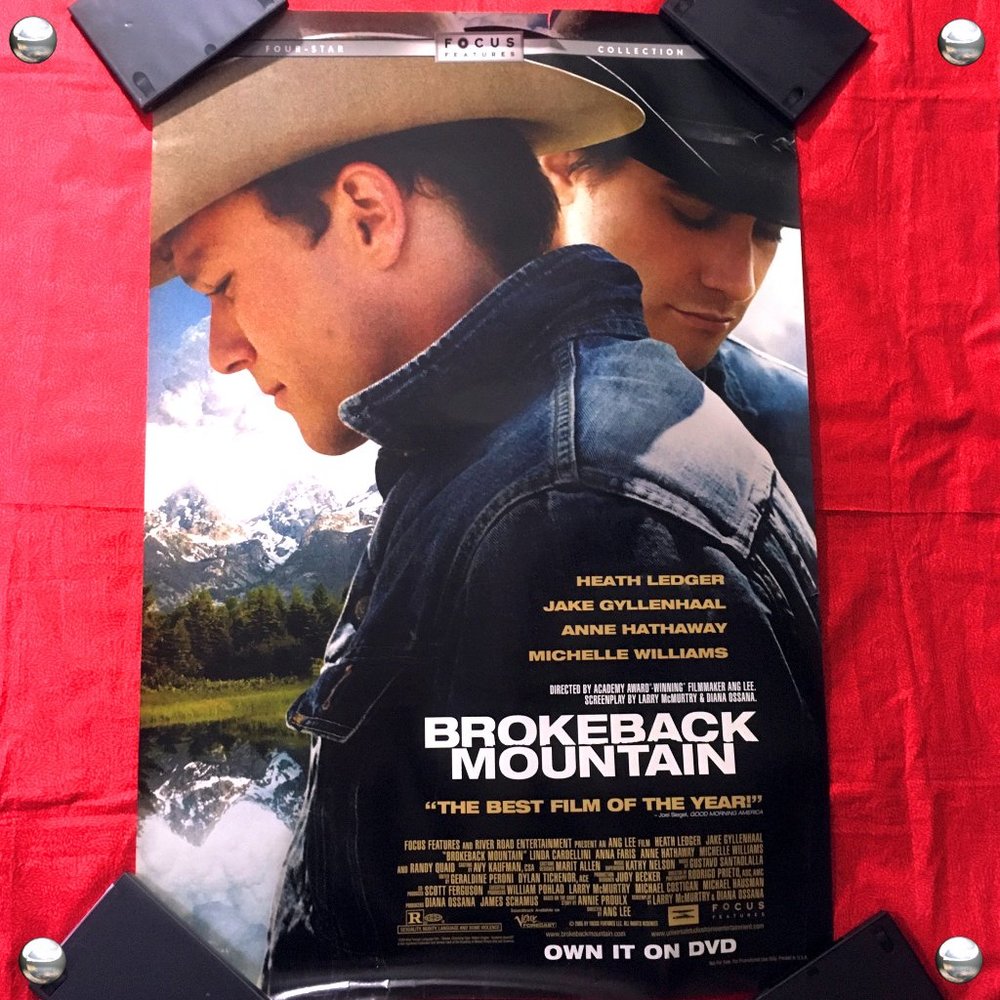 Brokeback Mountain Movie Poster Cowboy π₯ π ποΈ - Picture 1 of 13